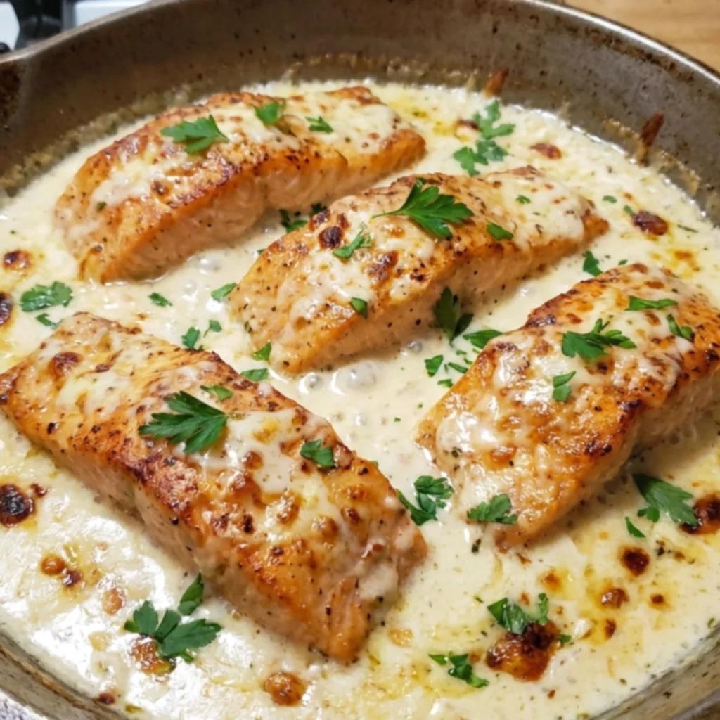 Creamy Pan-Seared Salmon