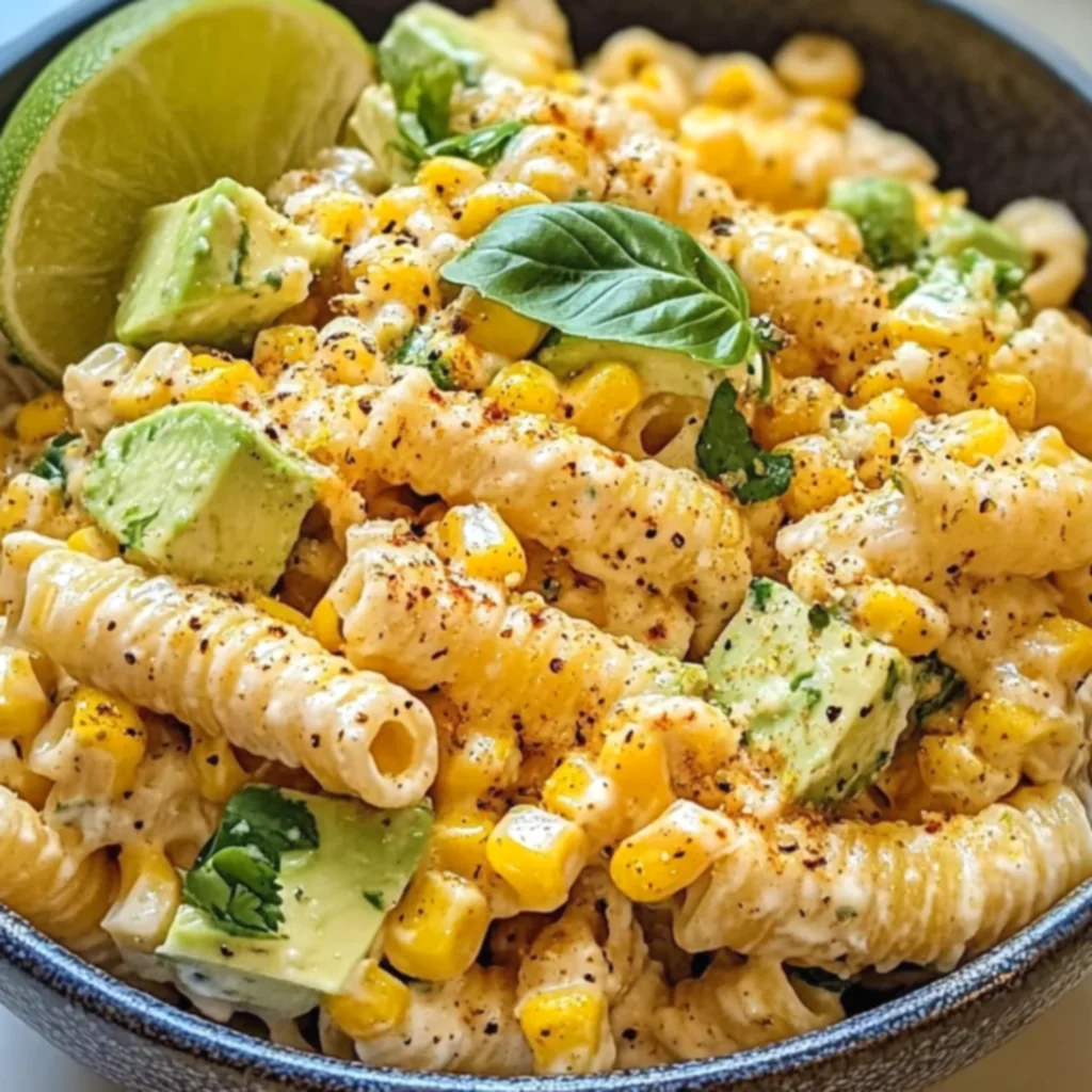 Creamy Street Corn Pasta Salad