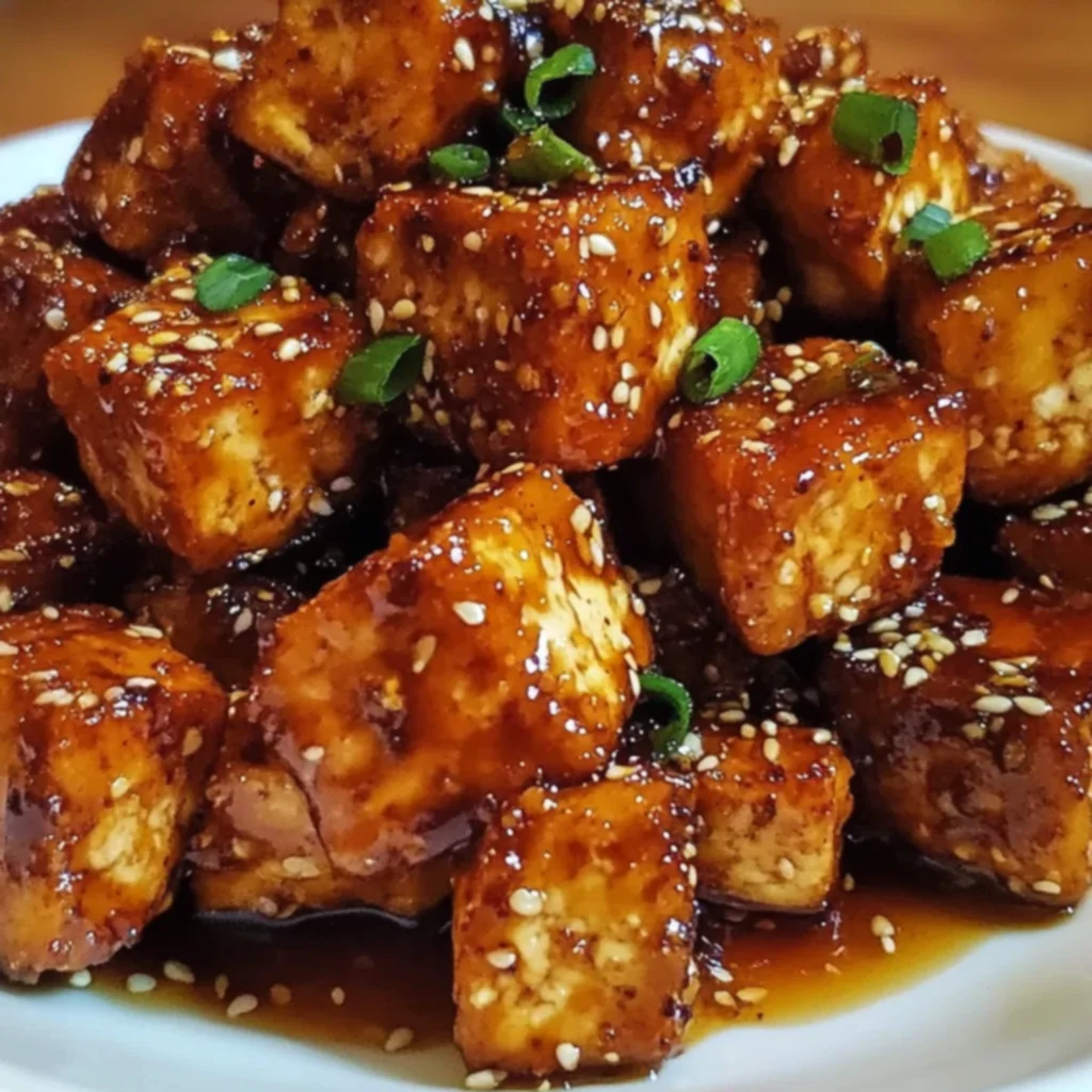 Crispy Honey Garlic Tofu