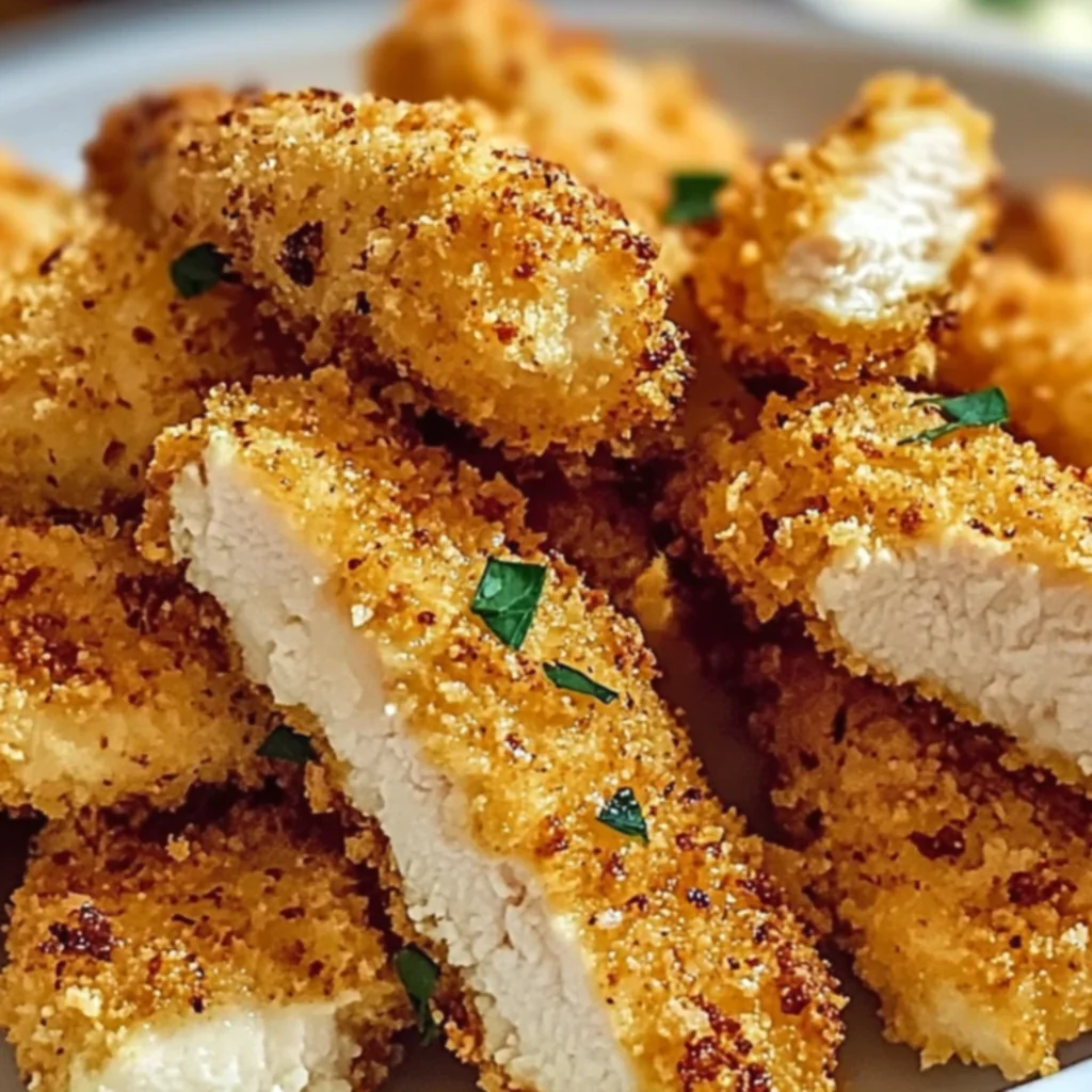 Crispy Parmesan Air Fryer Chicken Tenders
