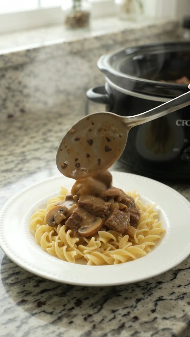 Crockpot Classic Beef Stroganoff