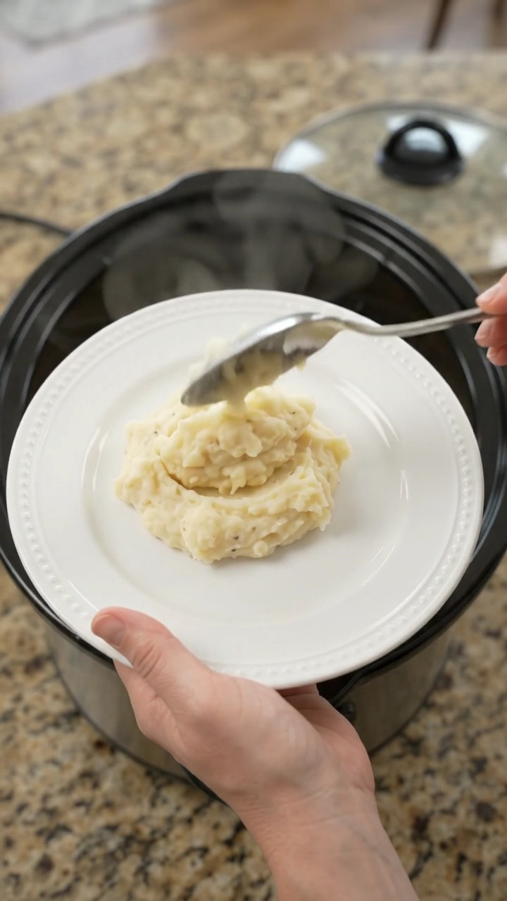 Crockpot Velvety Swiss Baby Potato Chicken Thighs