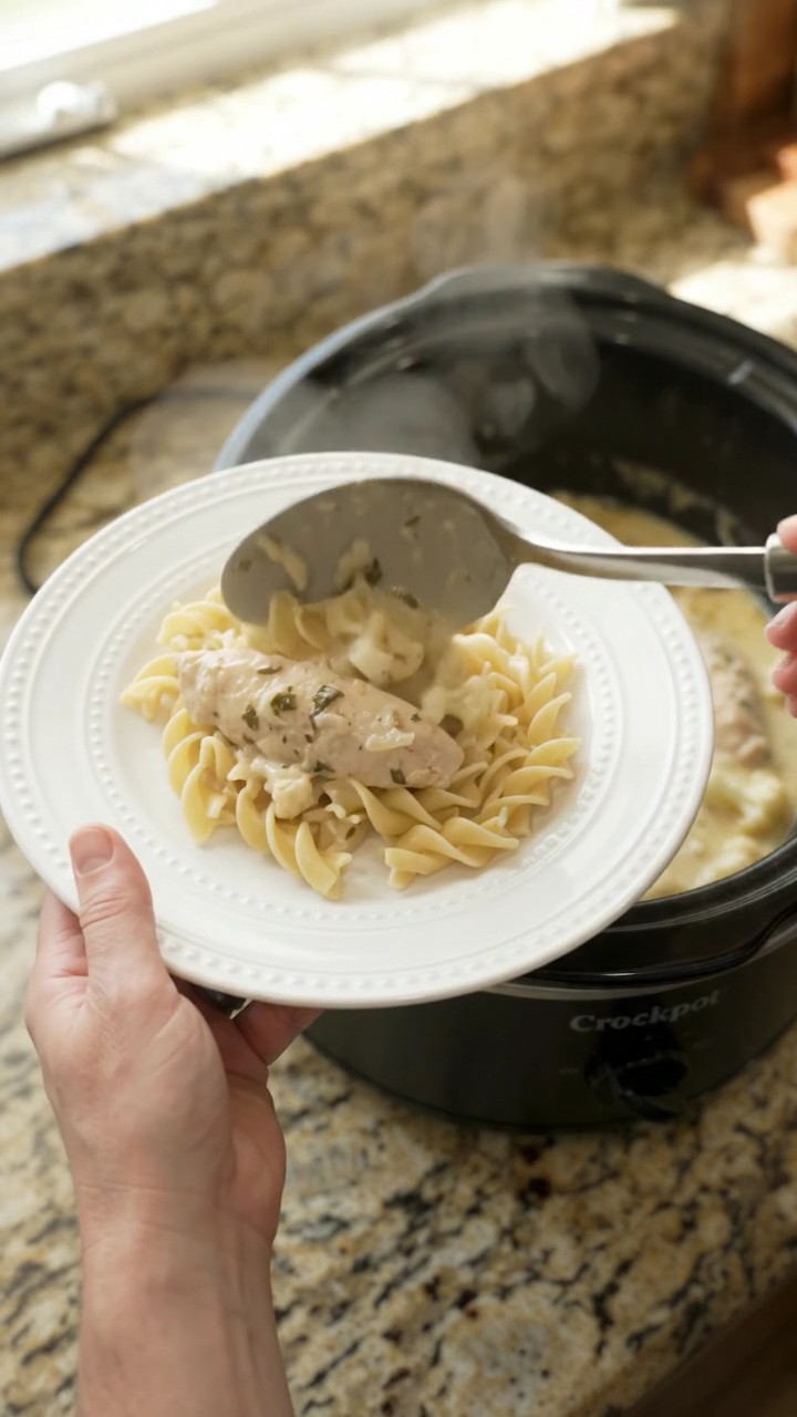 Crockpot Golden Parmesan Cauliflower Chicken Tenders