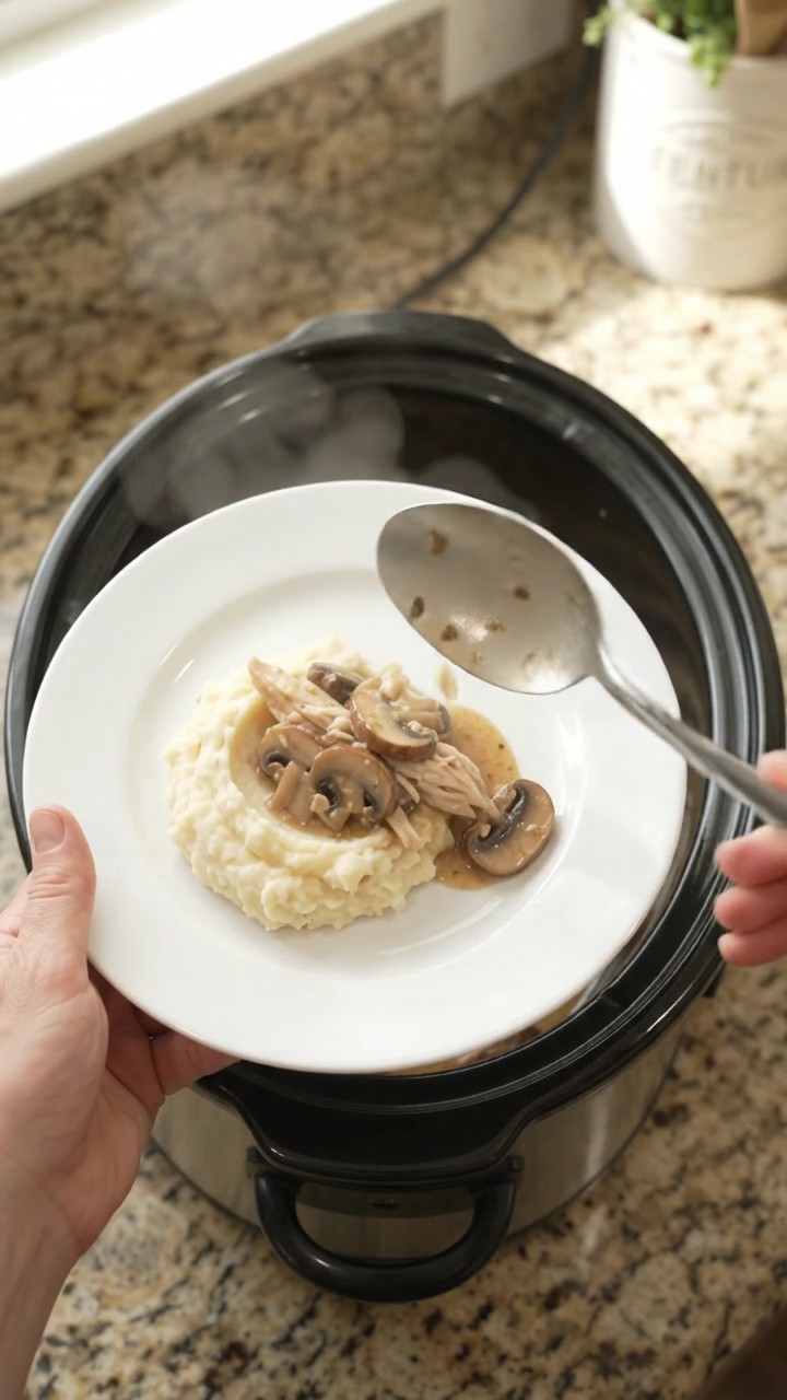 Crockpot Homestyle Swiss Mushroom Turkey Breast
