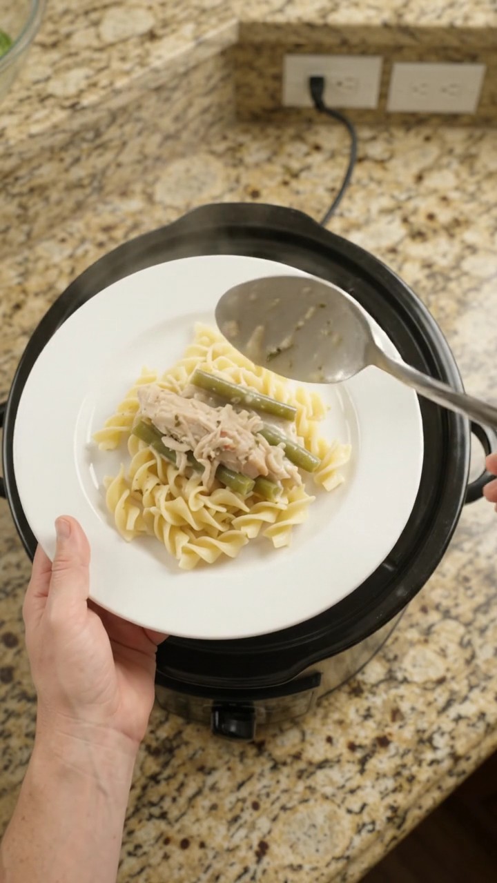 Crockpot Homestyle Parmesan Green Bean Turkey Breast