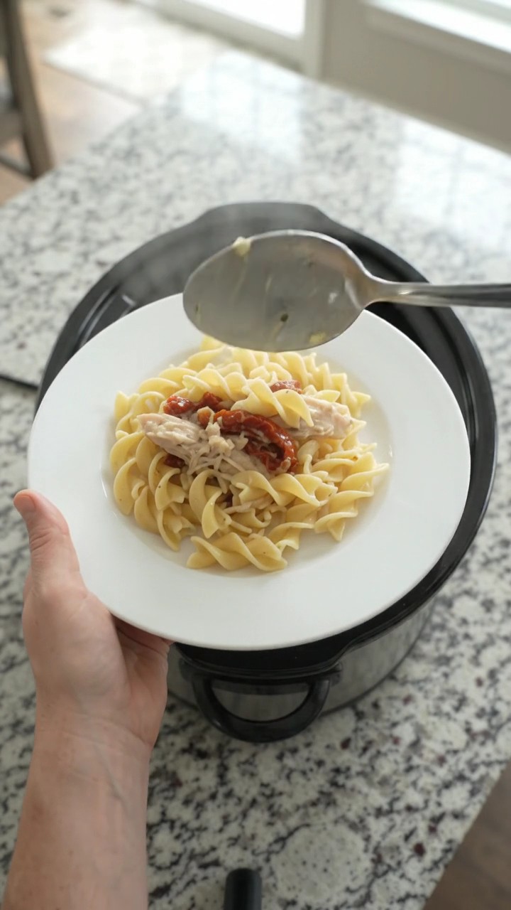 Crockpot Homestyle Parmesan Sun-dried Tomato Turkey Breast