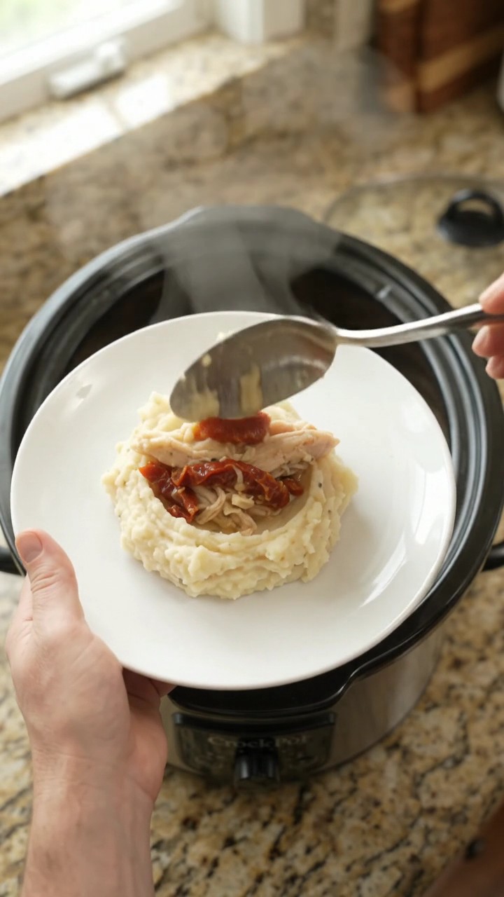 Crockpot Homestyle Swiss Sun-dried Tomato Turkey Breast