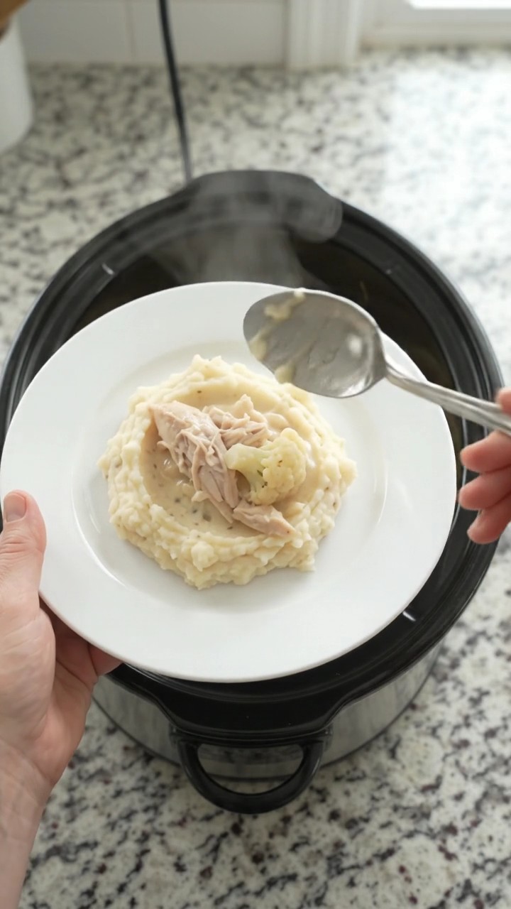 Crockpot Homestyle Swiss Cauliflower Turkey Breast