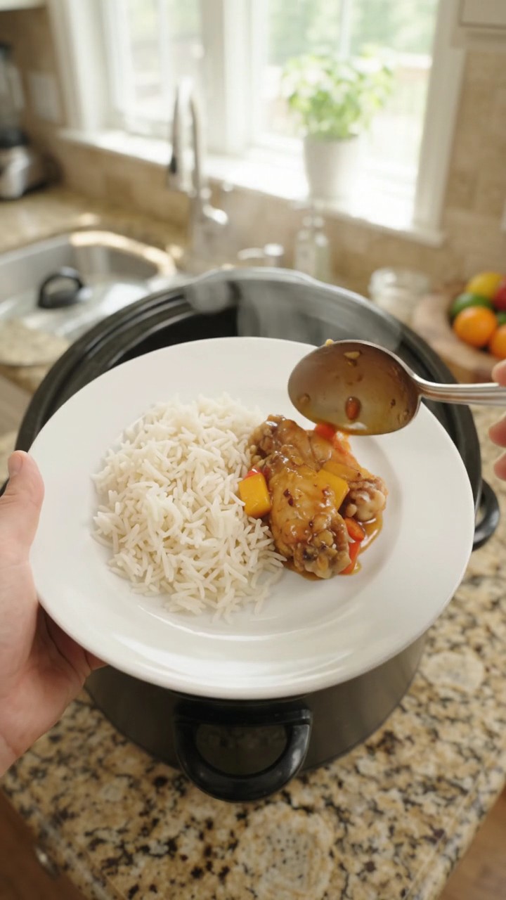 Crockpot Mango Honey Soy Chicken Wings