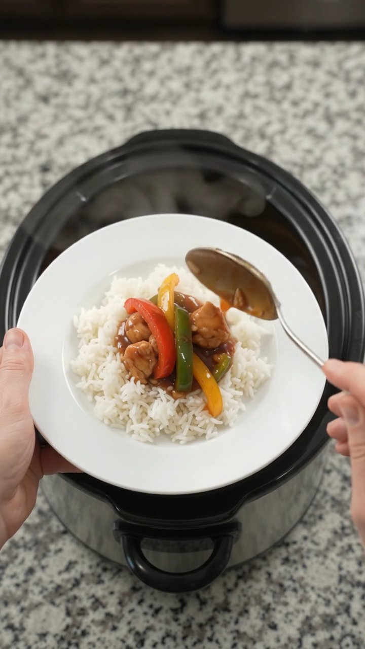 Crockpot Bell Pepper Hickory BBQ Chicken Bites