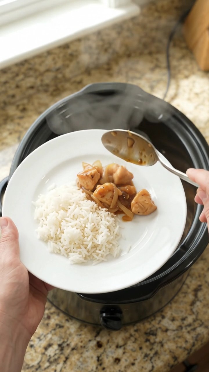 Crockpot Vidalia Onion Honey Soy Chicken Bites