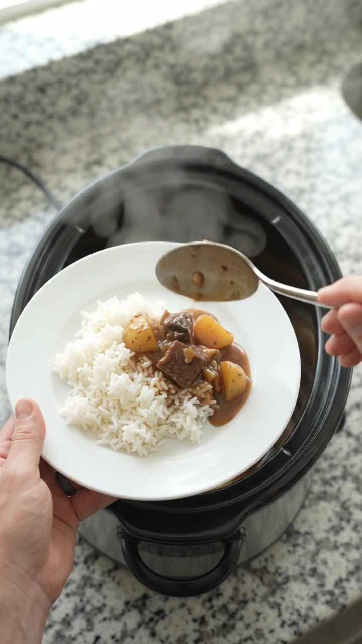 Crockpot Bourbon Gravy Garlic Potato Beef Bites