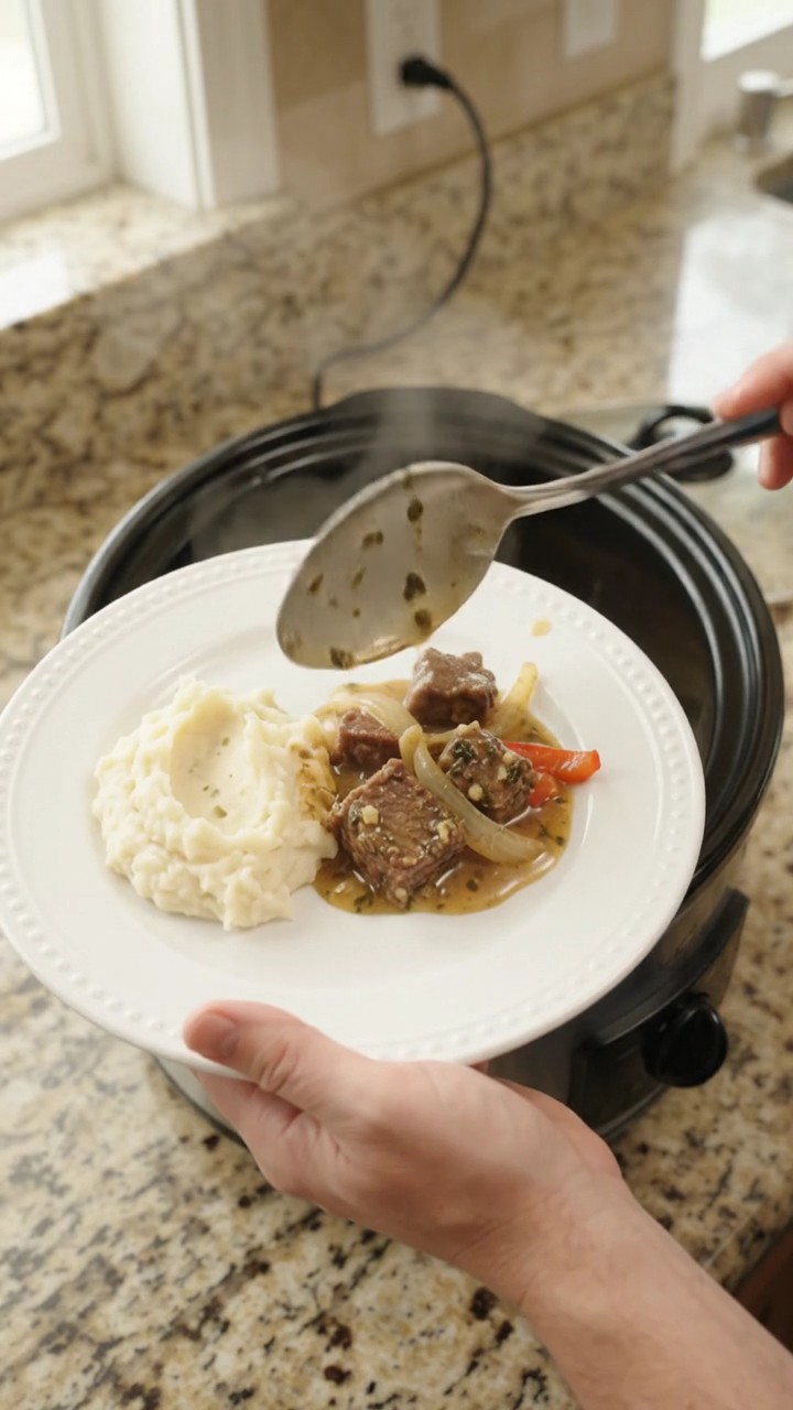 Crockpot Cowboy Butter Pepper Beef Bites
