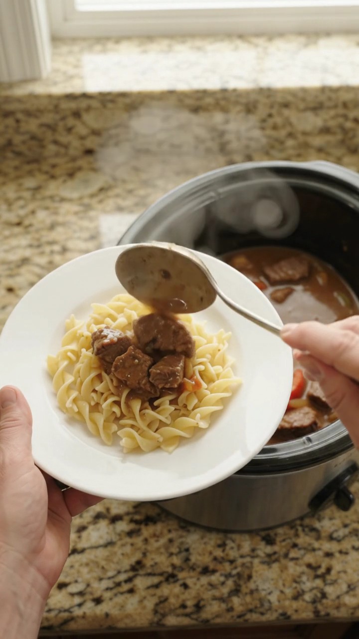 Crockpot Sour Cream Pepper Sirloin Tips