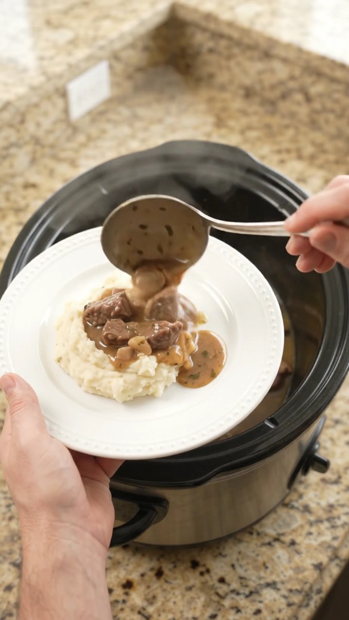 Crockpot Cowboy Butter Broccoli Sirloin Tips