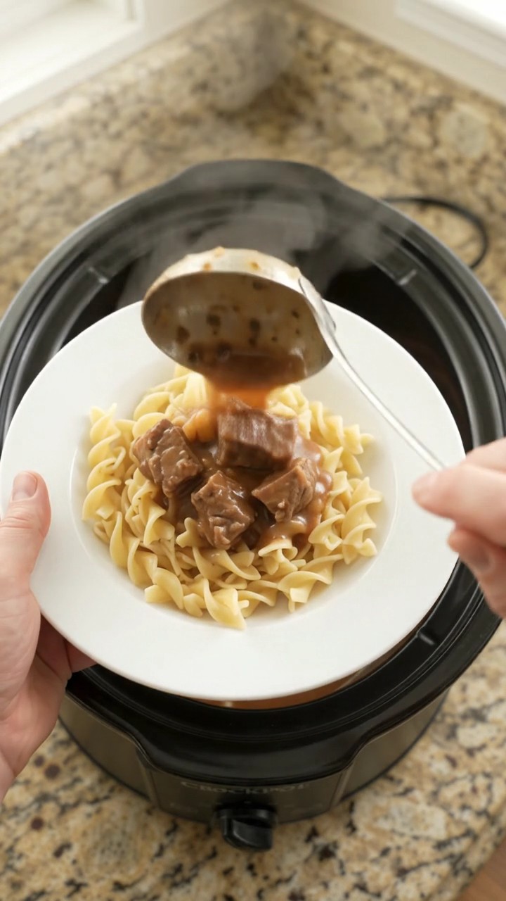 Crockpot Sour Cream Carrot Potato Ribeye Bites