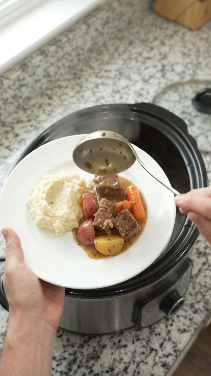 Crockpot Cowboy Butter Carrot Potato Ribeye Bites