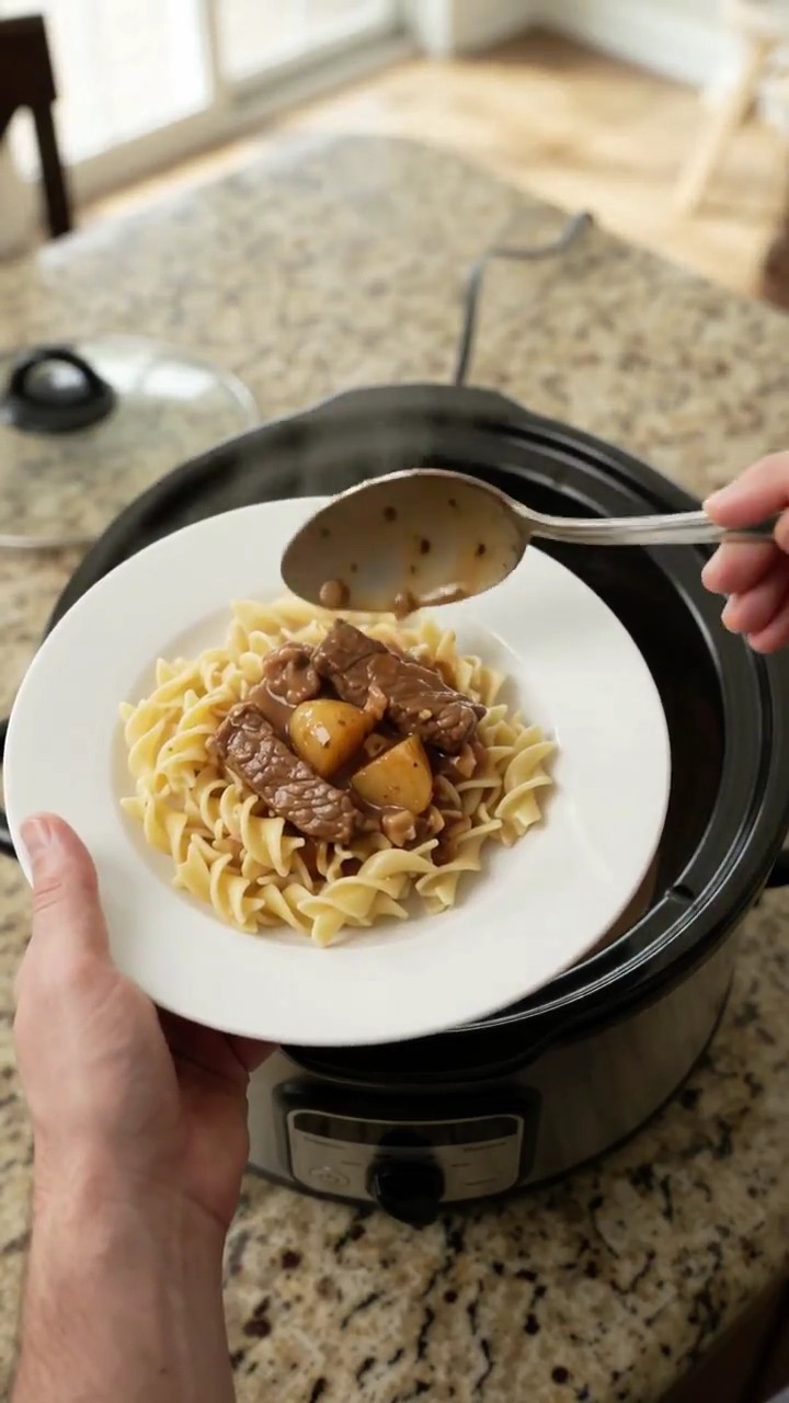Crockpot Sour Cream Broccoli Flank Steak