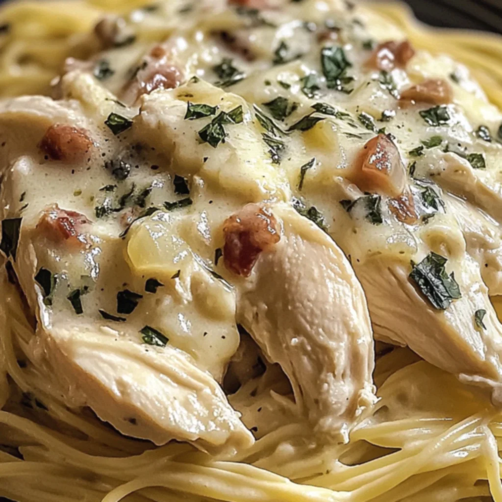 Crockpot Angel Chicken Pasta