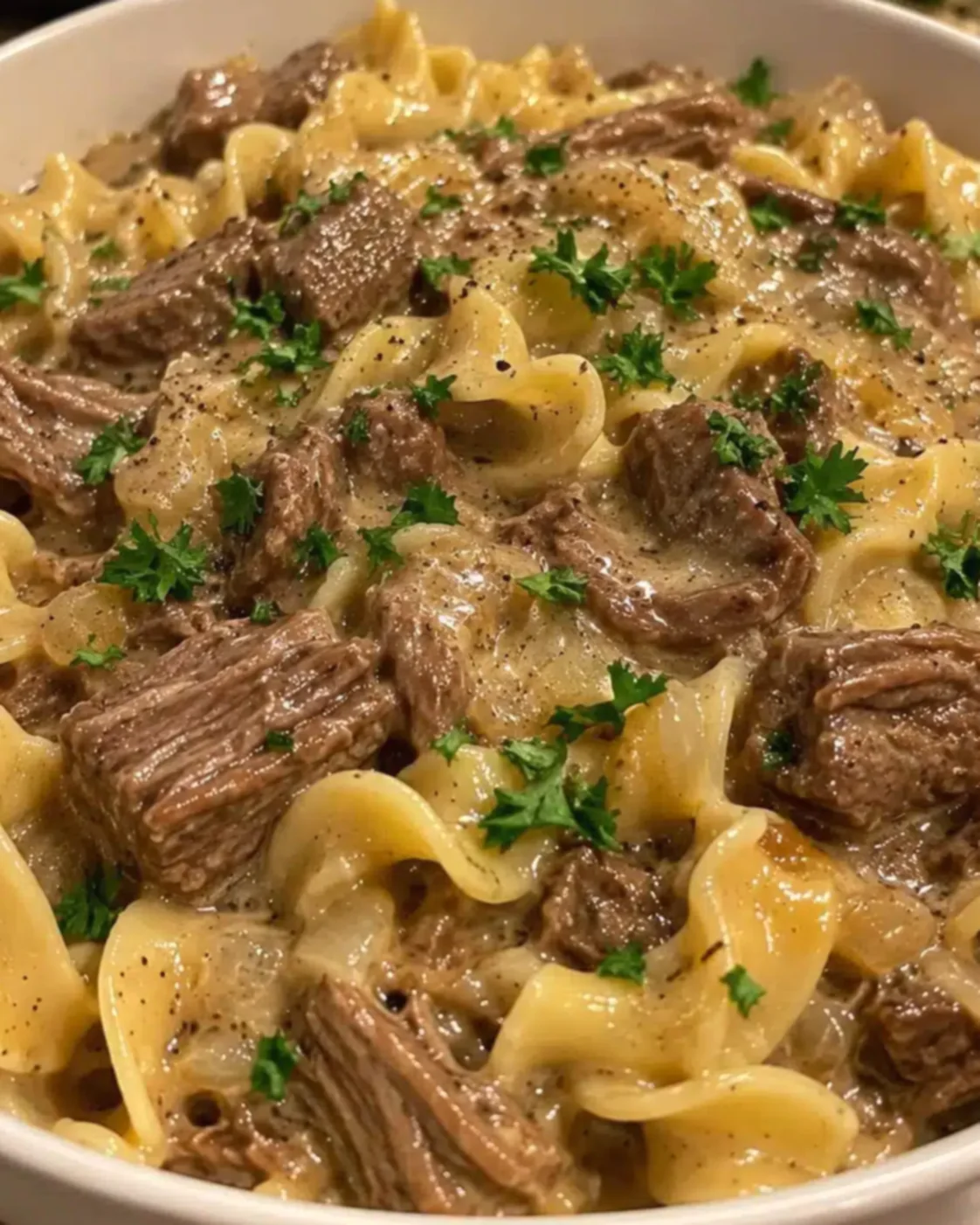 Crockpot Beef and Noodles