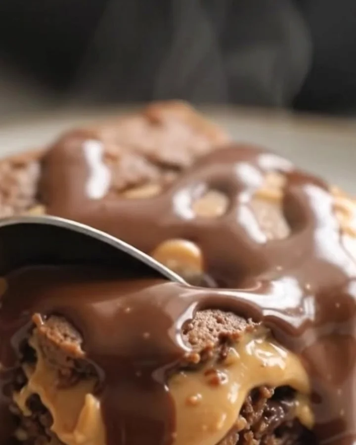 Crockpot Chocolate Peanut Butter Cake