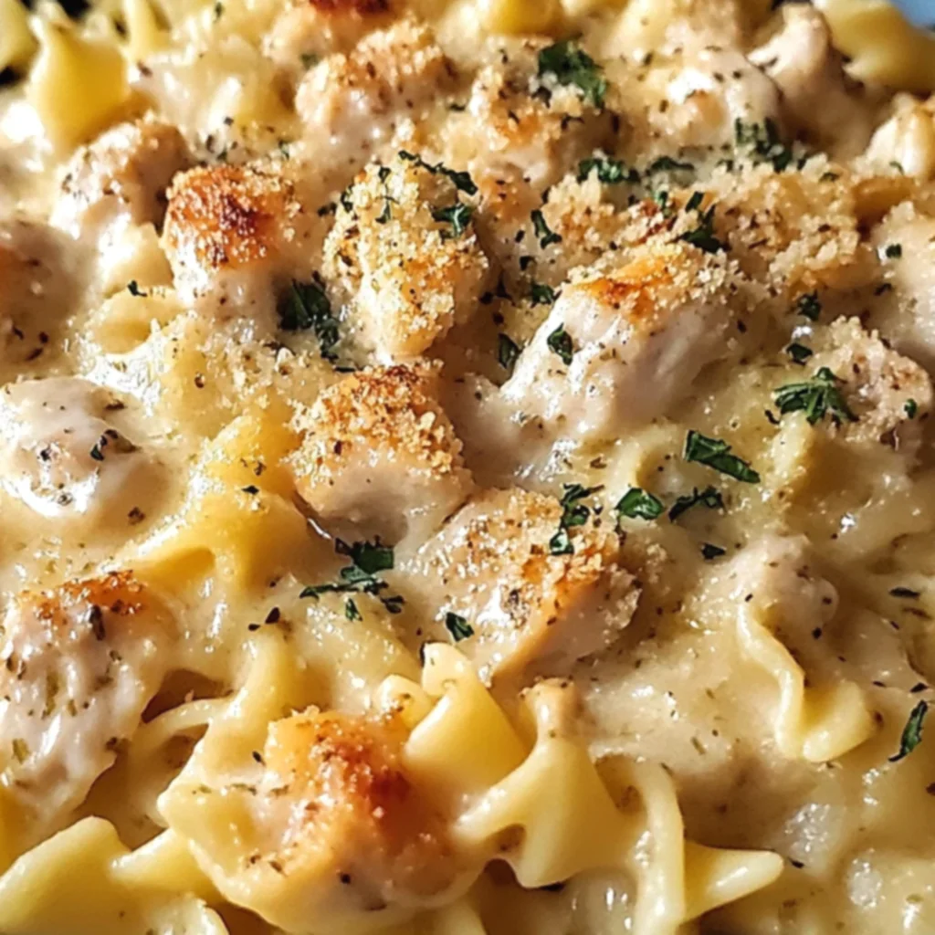 Crockpot Garlic Parmesan Chicken Pasta