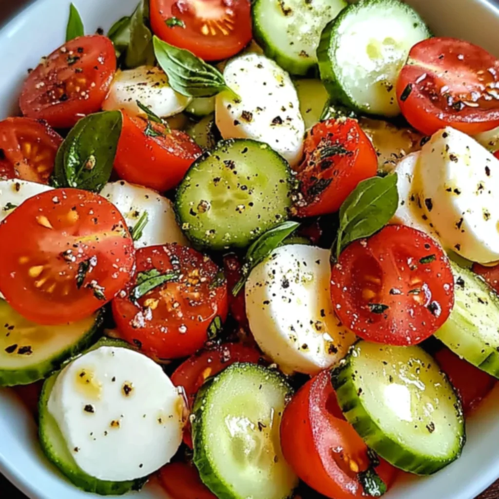 Cucumber Caprese Salad