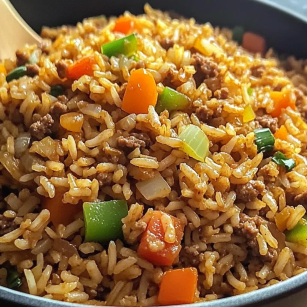 Dirty Rice With Ground Beef