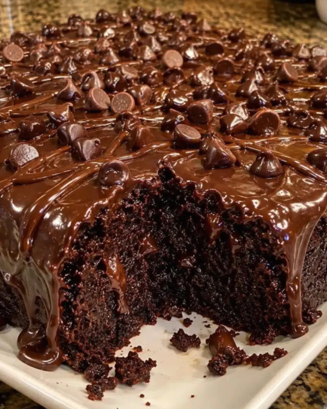 Double Chocolate Fudge Cake