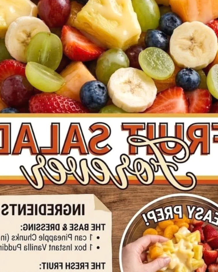 Forever Fruit Salad with Creamy Vanilla Pudding