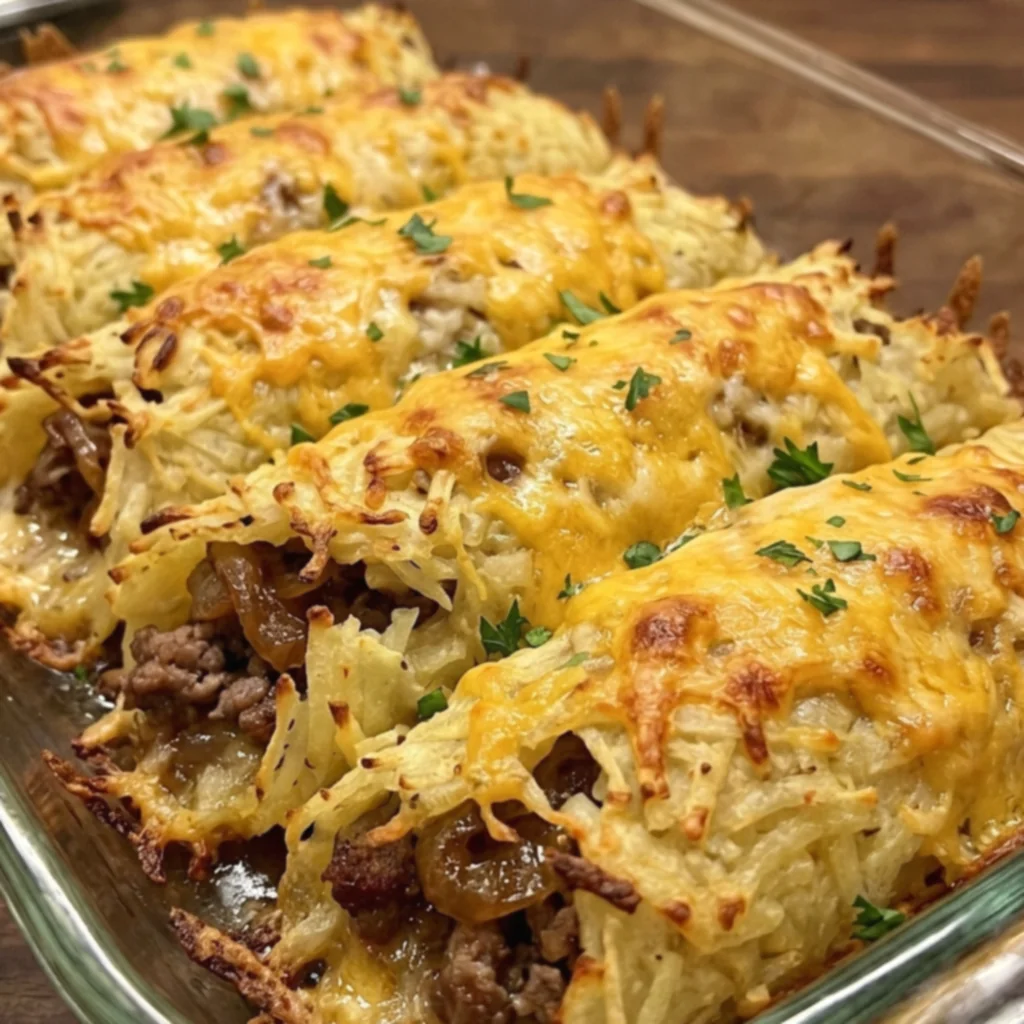 French Onion Cheeseburger Rolls