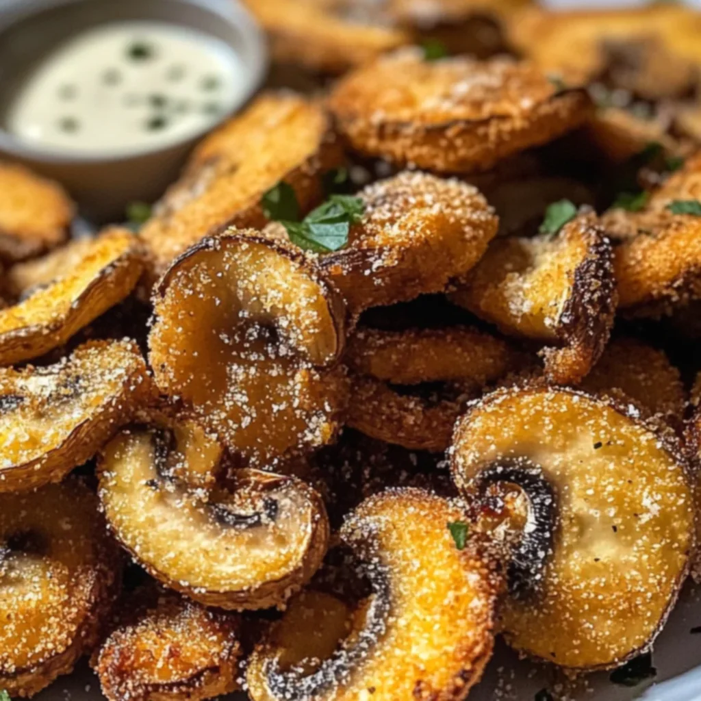 Fried Sliced Mushrooms