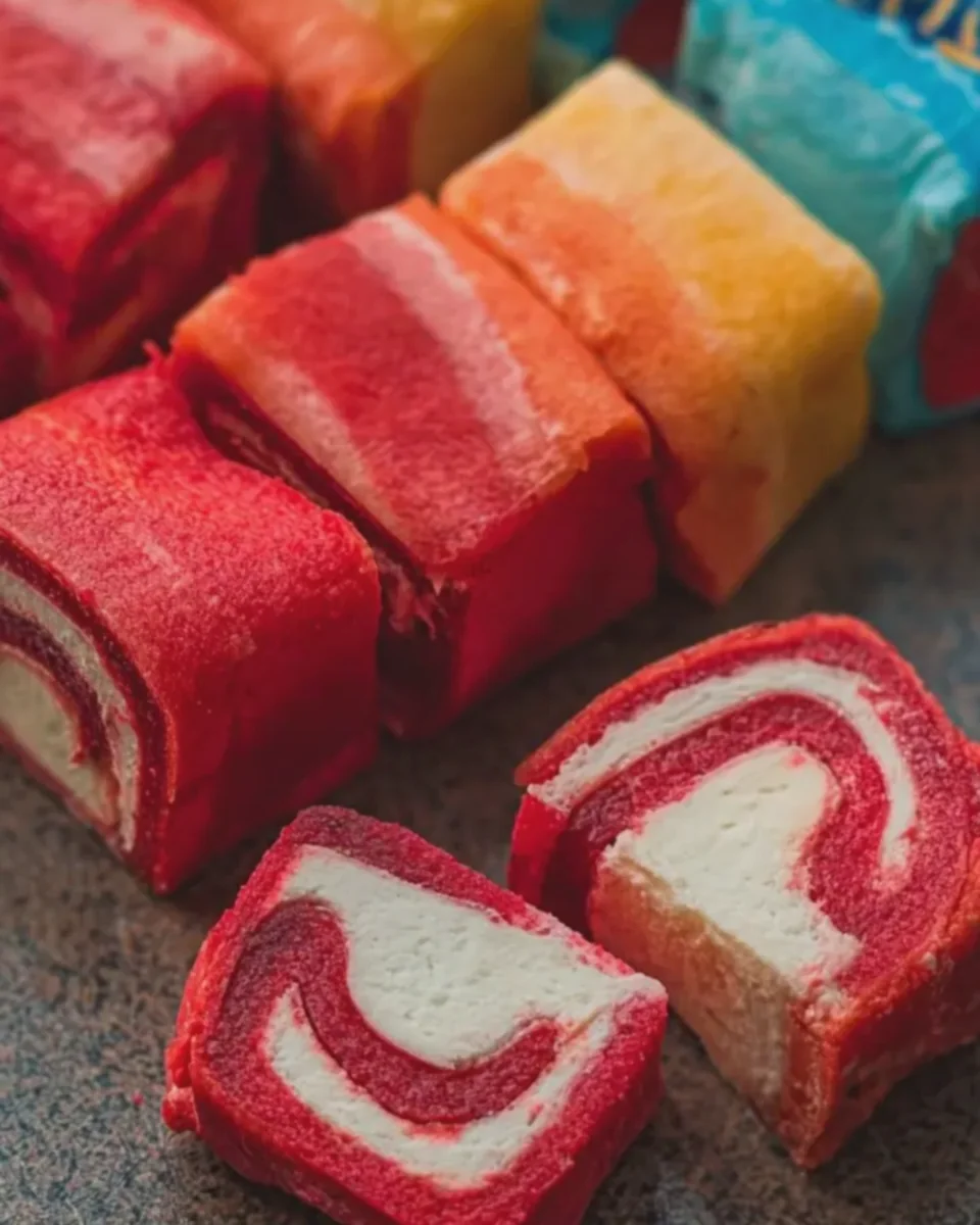 Fruit Roll-Up Ice Cream Bites
