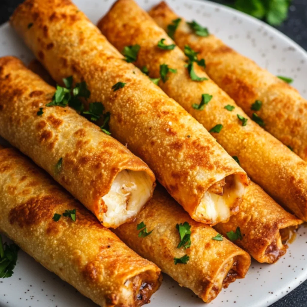 Garlic Butter Chicken Taquitos