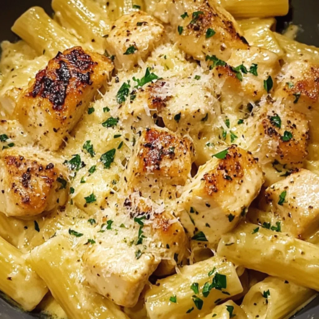 Garlic Parmesan Chicken Rigatoni