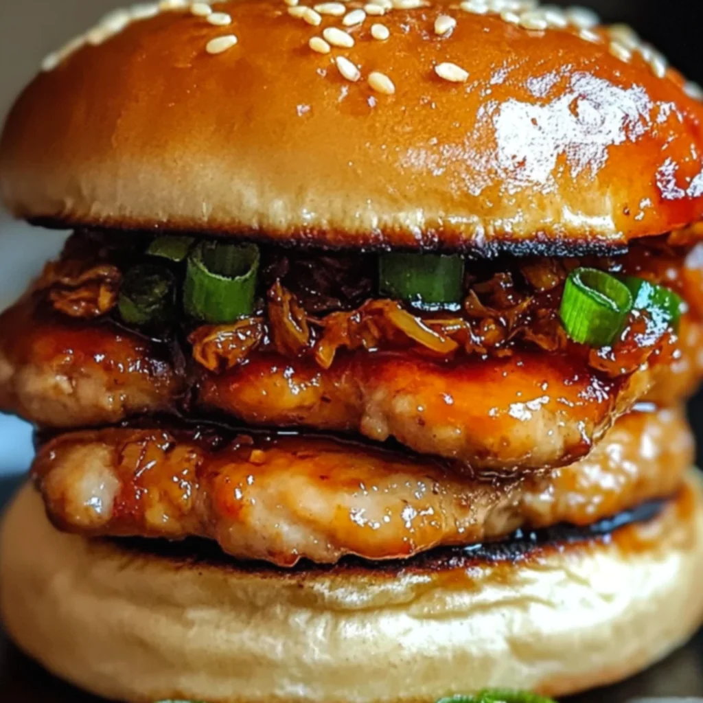 Gochujang Chicken Burgers