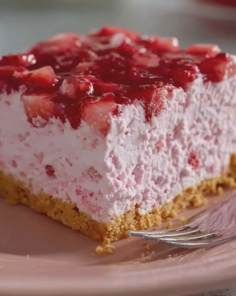 Grandma’s No-Bake Strawberry Delight