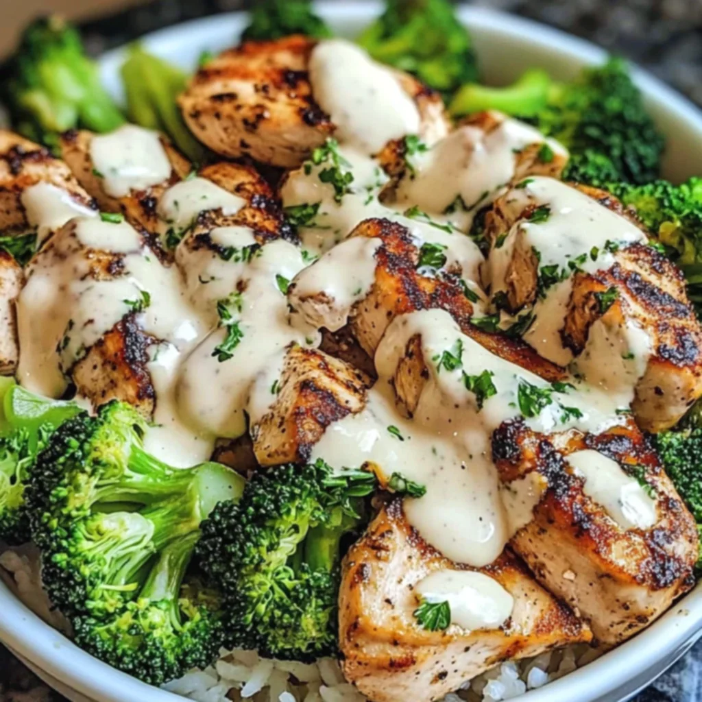 Grilled Chicken & Broccoli Bowls