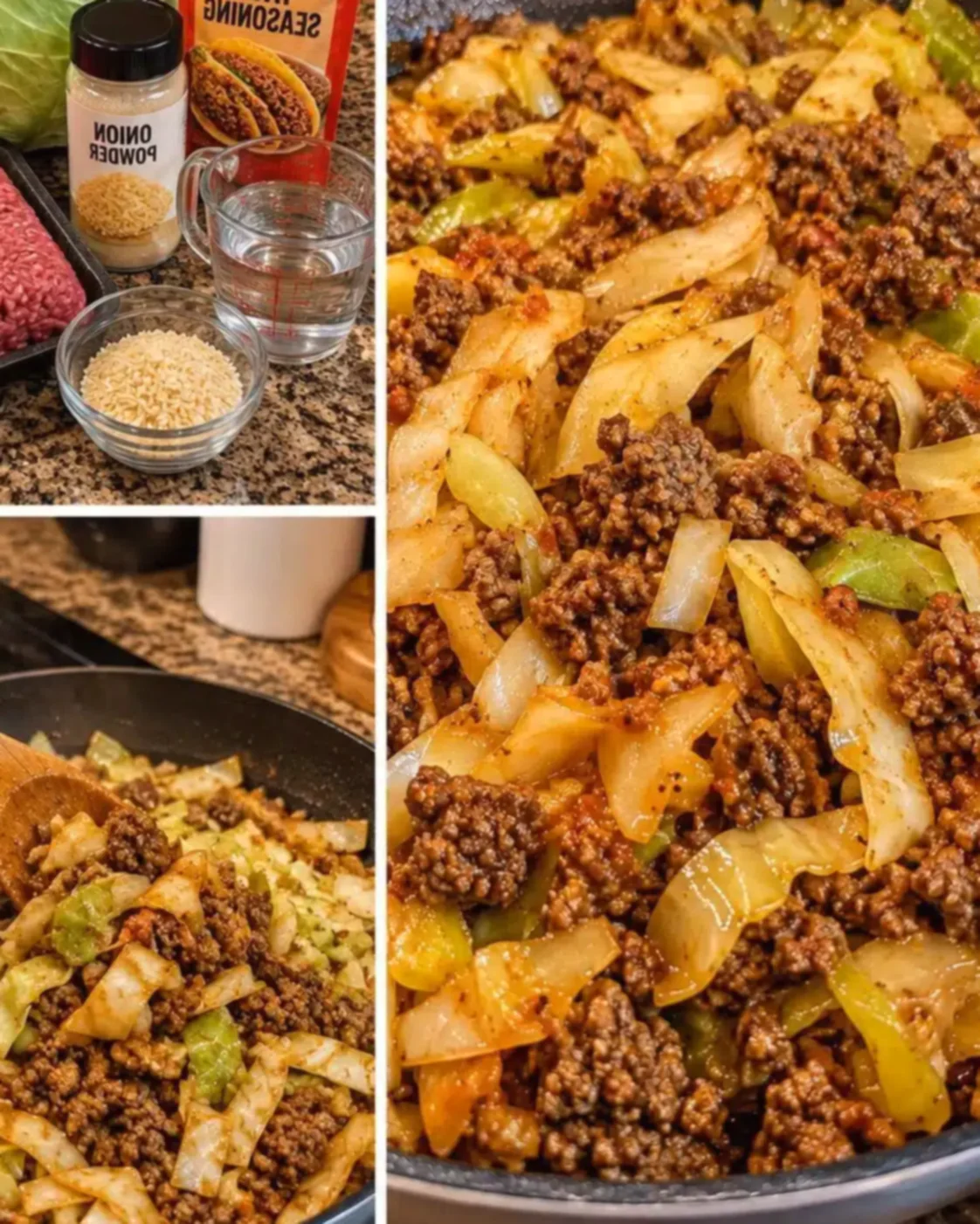Ground Beef Taco Cabbage Skillet