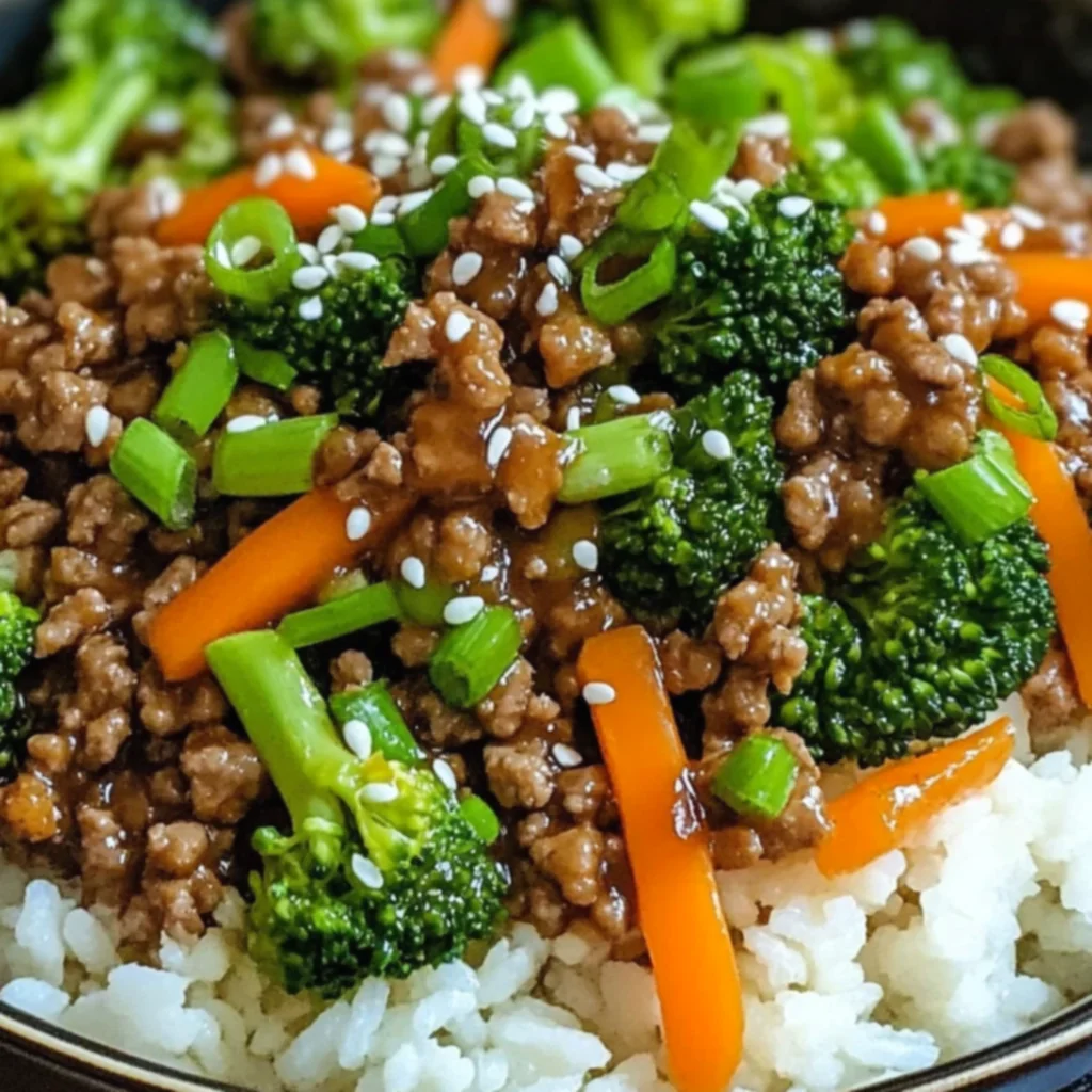 Ground Turkey Teriyaki Stir Fry