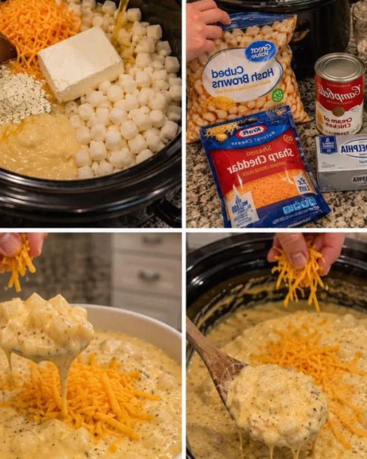 Hearty Crockpot Potato Soup