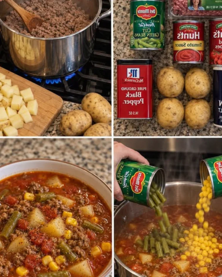 Hearty Ground Beef Vegetable Soup
