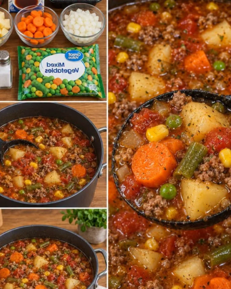 Hearty Old Fashioned Vegetable Beef Soup