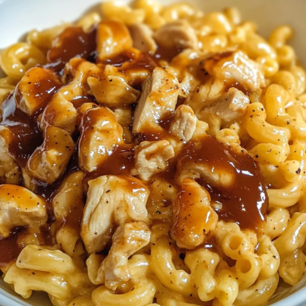 Honey BBQ Chicken Mac And Cheese