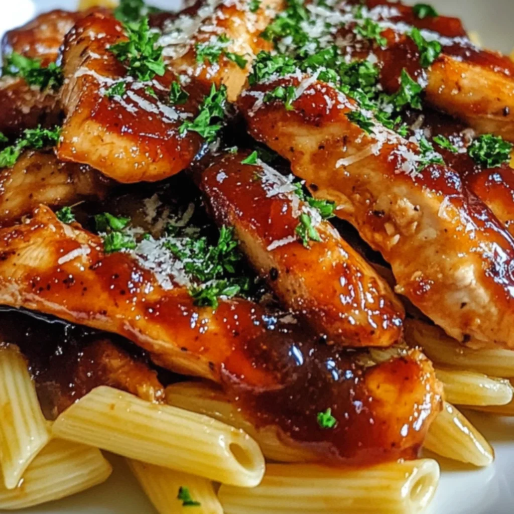 Honey BBQ Chicken Pasta