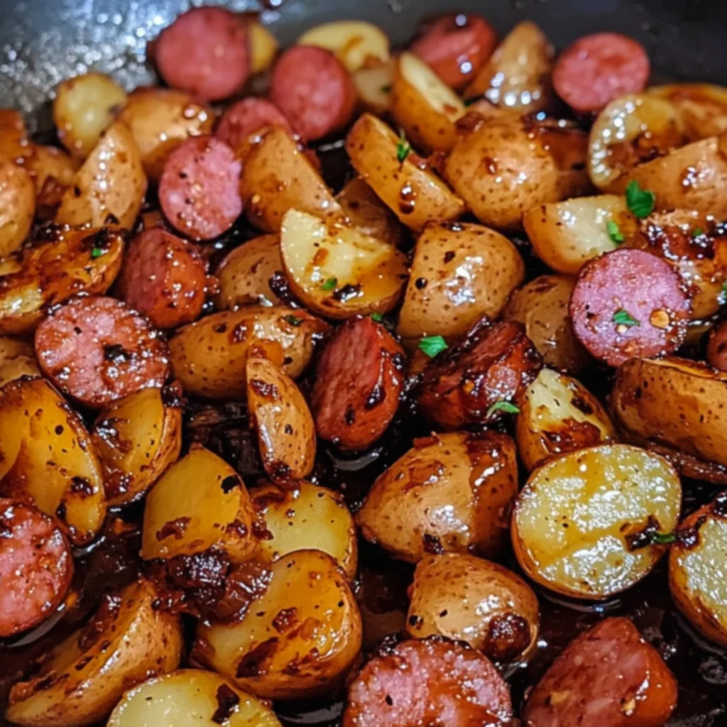 Honey Garlic Kielbasa and Potatoes