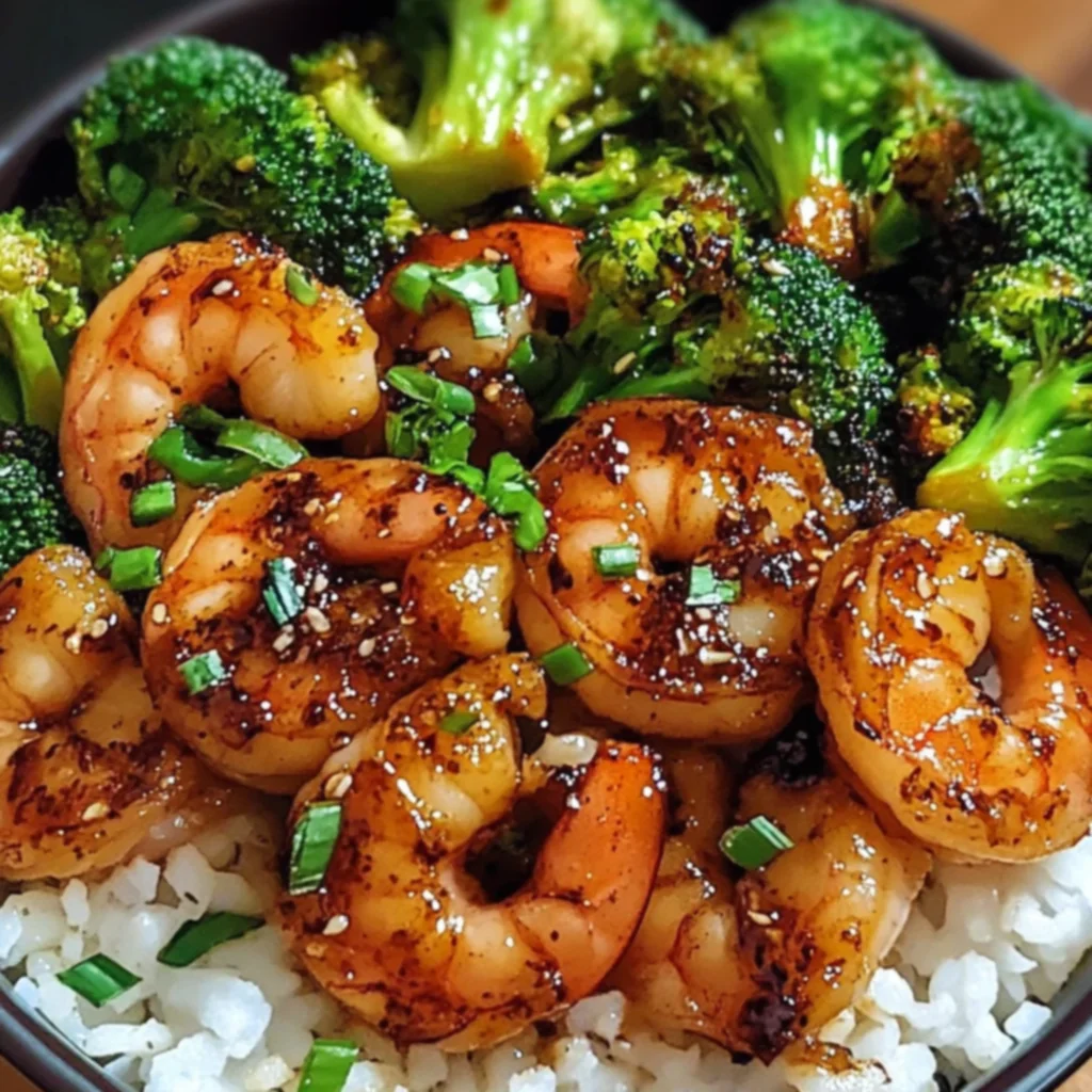 Honey Garlic Shrimp Bowls