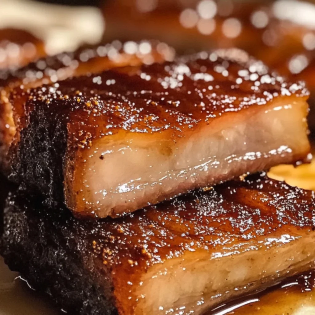 Honey Glazed Crispy Pork Belly