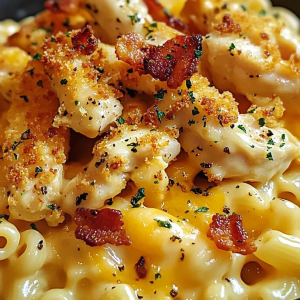 Honey Pepper Chicken Mac and Cheese