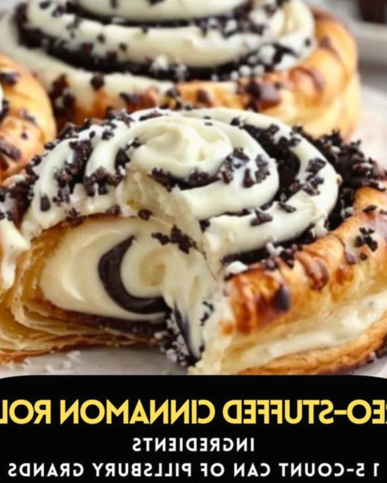 Irresistible Oreo-Stuffed Cinnamon Rolls